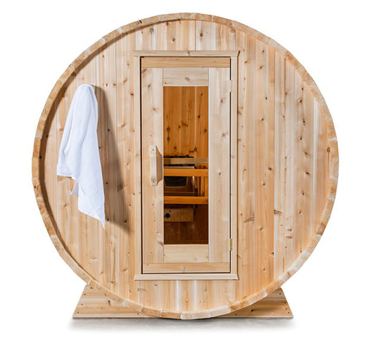 4 person barrel sauna