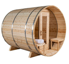 4 person Panoramic Barrel Sauna Kit