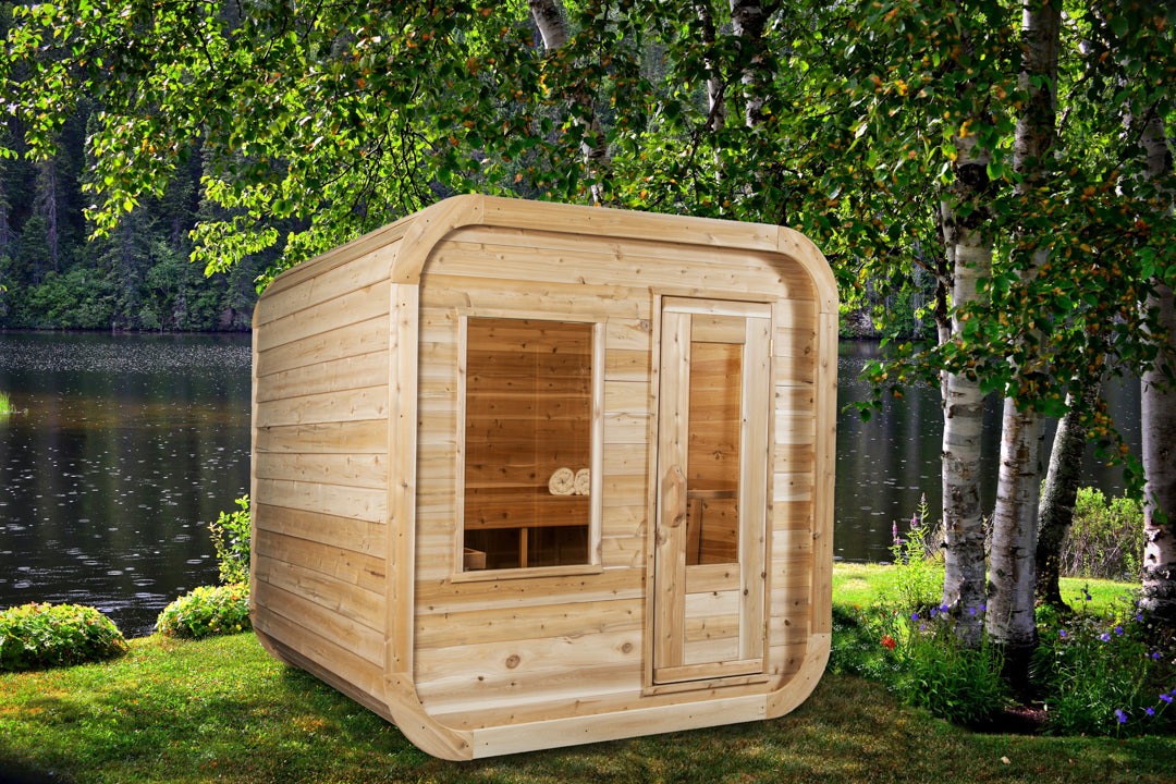 4 person cube sauna