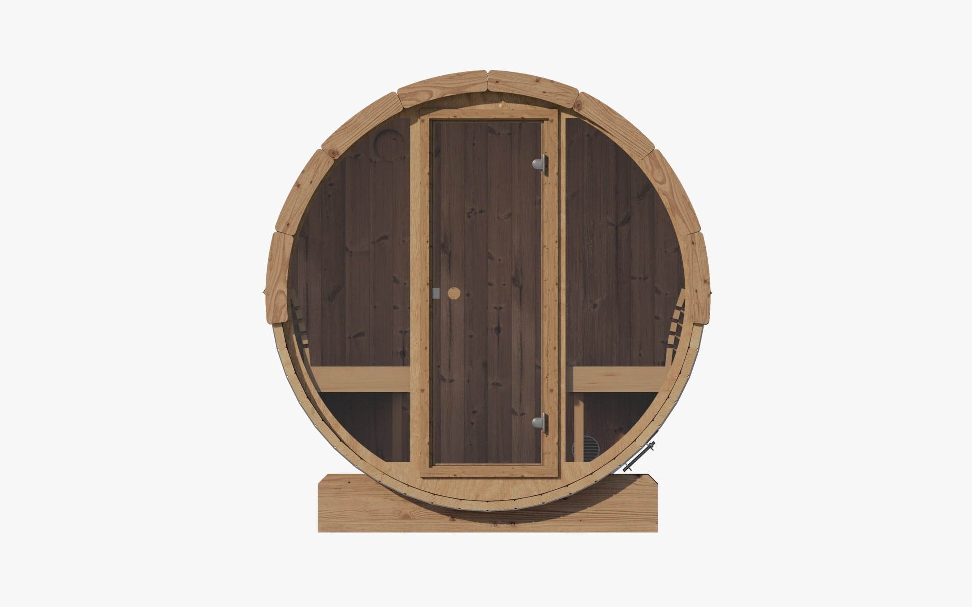 6 Person Barrel Sauna w/Front Window - E8g
