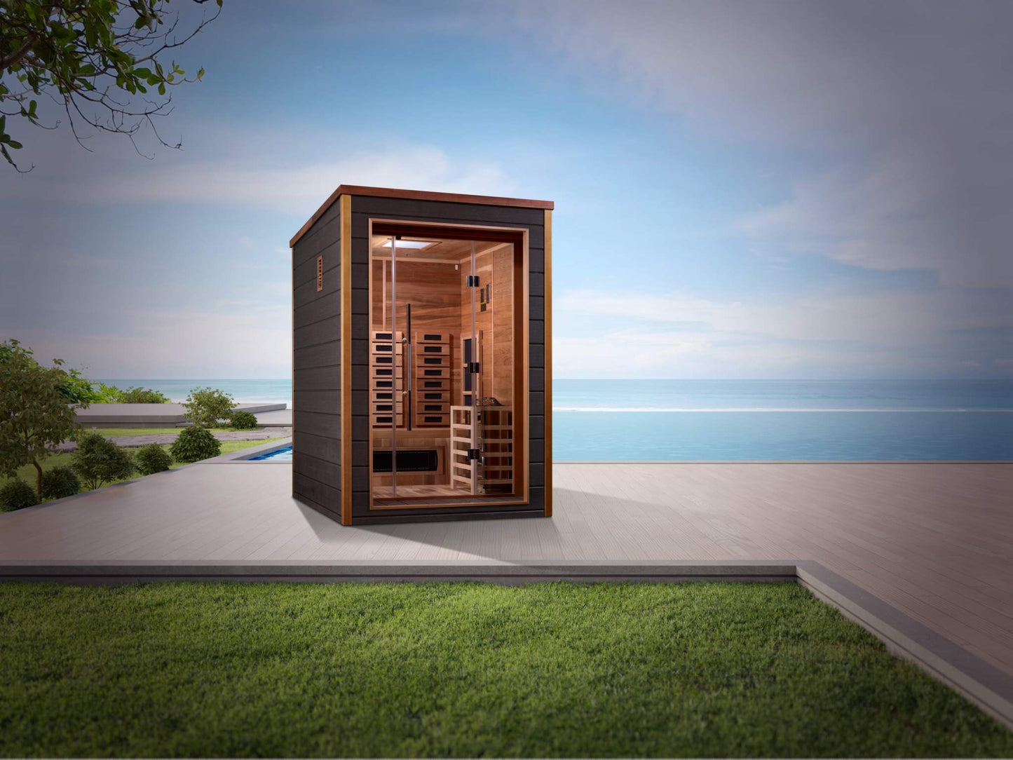 2 Person Hybrid Outdoor Sauna