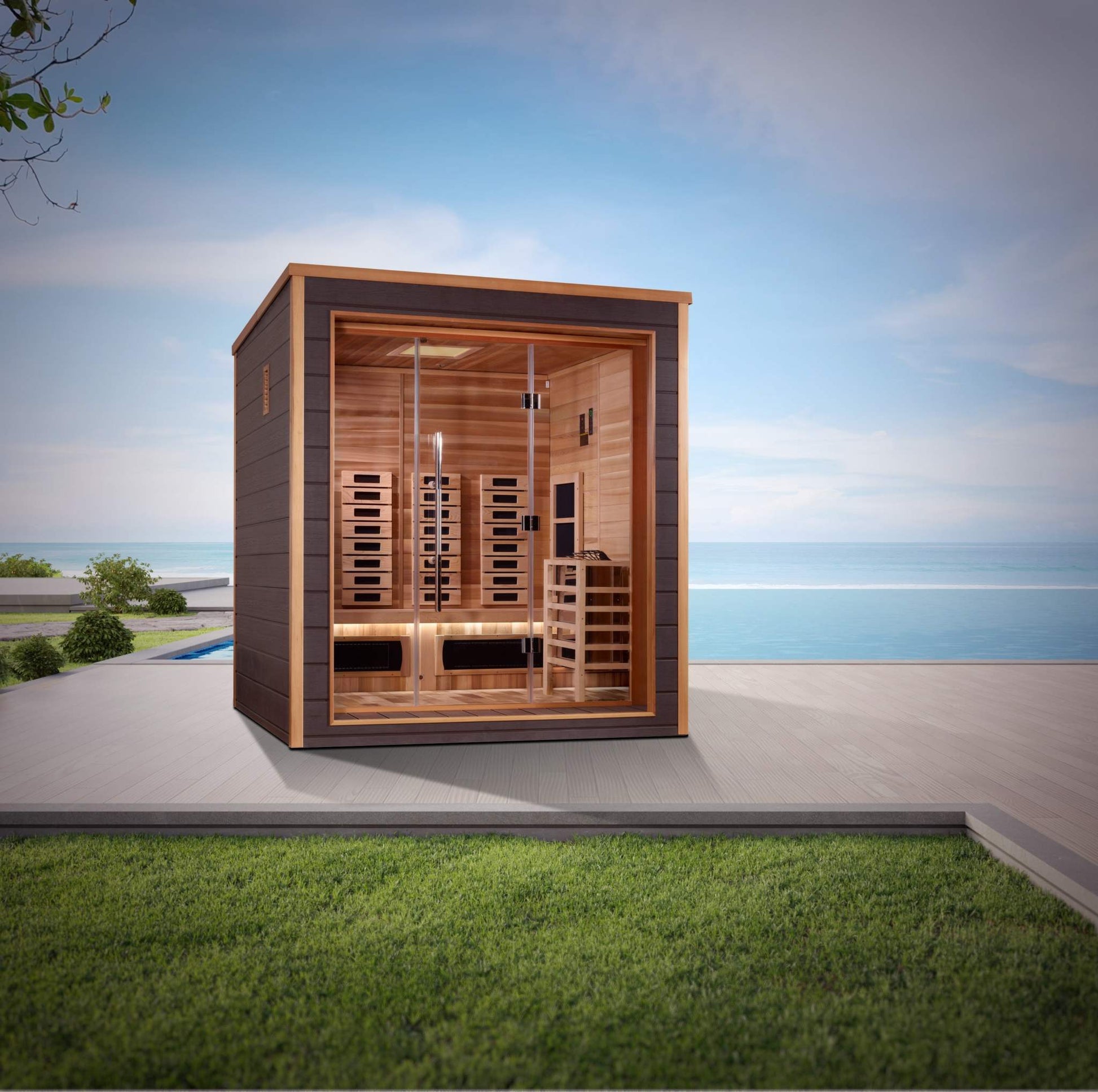 3 Person Hybrid Outdoor Sauna