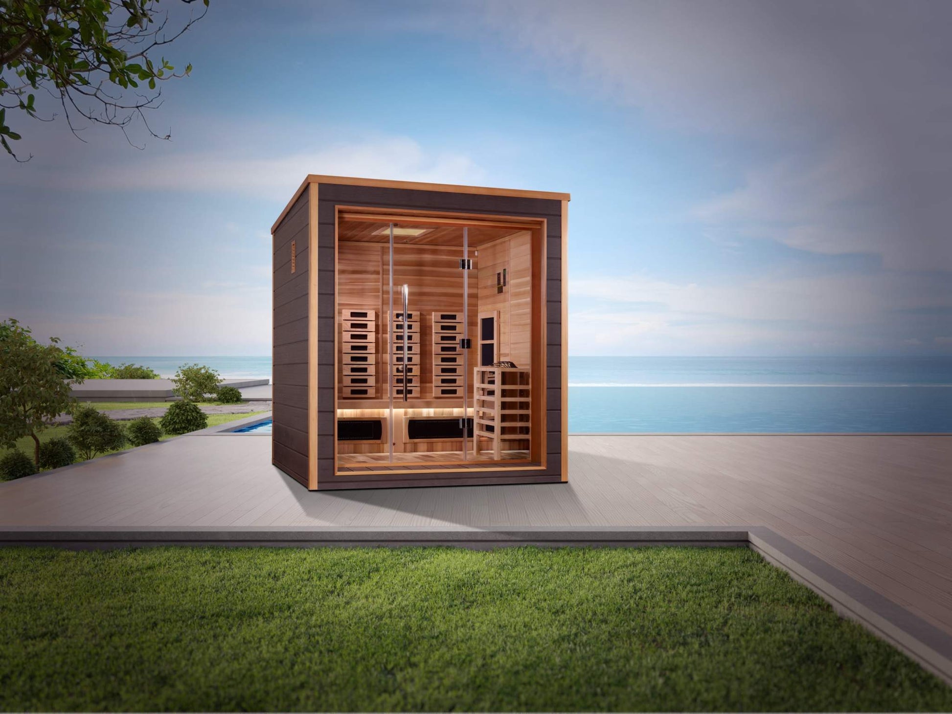 3 Person Hybrid Outdoor Sauna