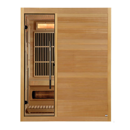 3 Per Hybrid Indoor Sauna (Full Spectrum and Harvia Traditional Stove) - Soria