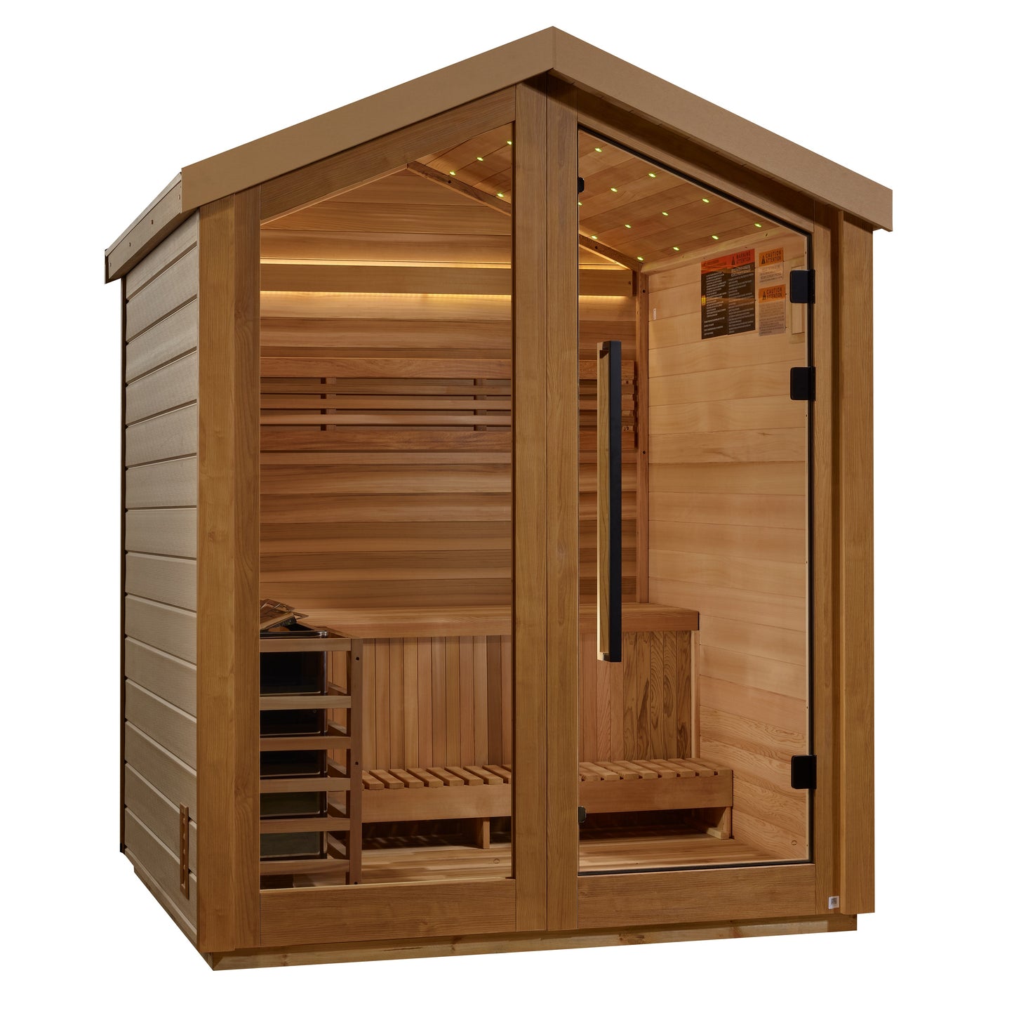 3 person outdoor traditional sauna