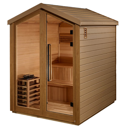 3 person outdoor traditional sauna