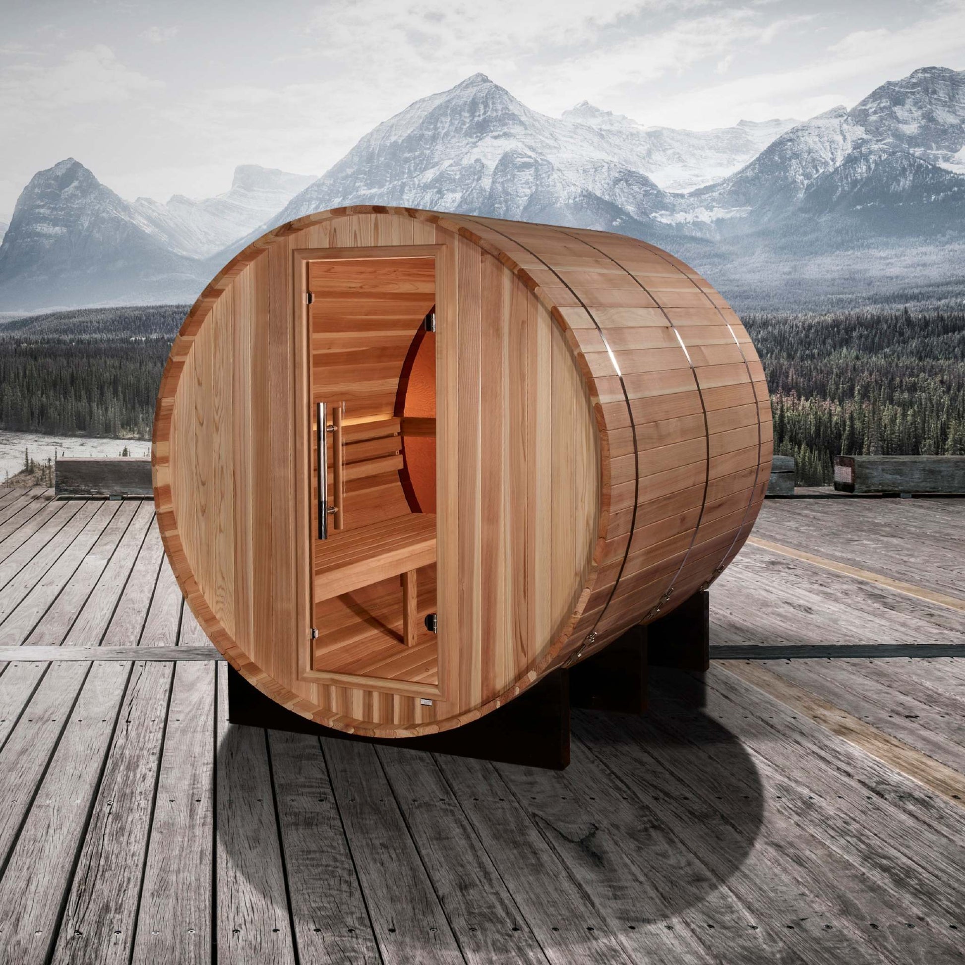 4 Person Barrel Sauna