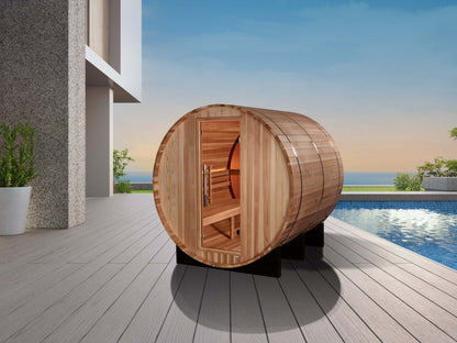 4 Person Barrel Sauna