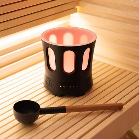 Bluetooth Speaker, Sauna Bucket, with Lights