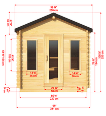 6 person cabin sauna