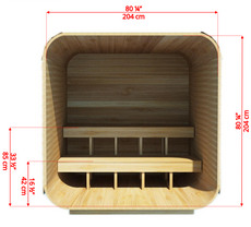 4 person cube sauna