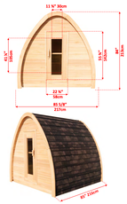 4 Person miniPOD Sauna